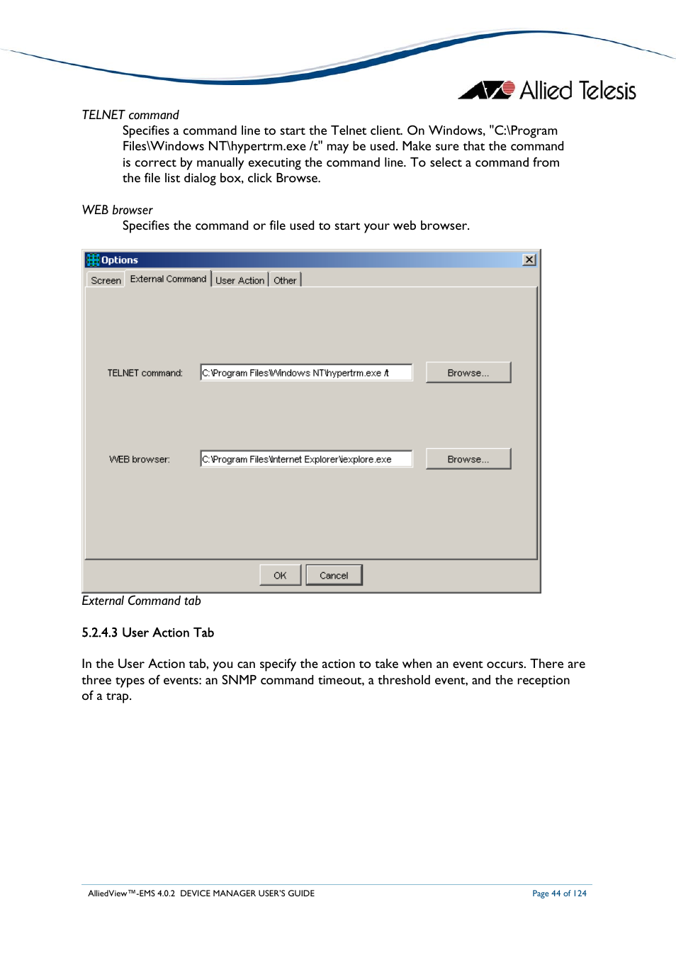 Allied Telesis AlliedView-EMS 4.0.2 Device-Manager User Manual | Page 44 / 124