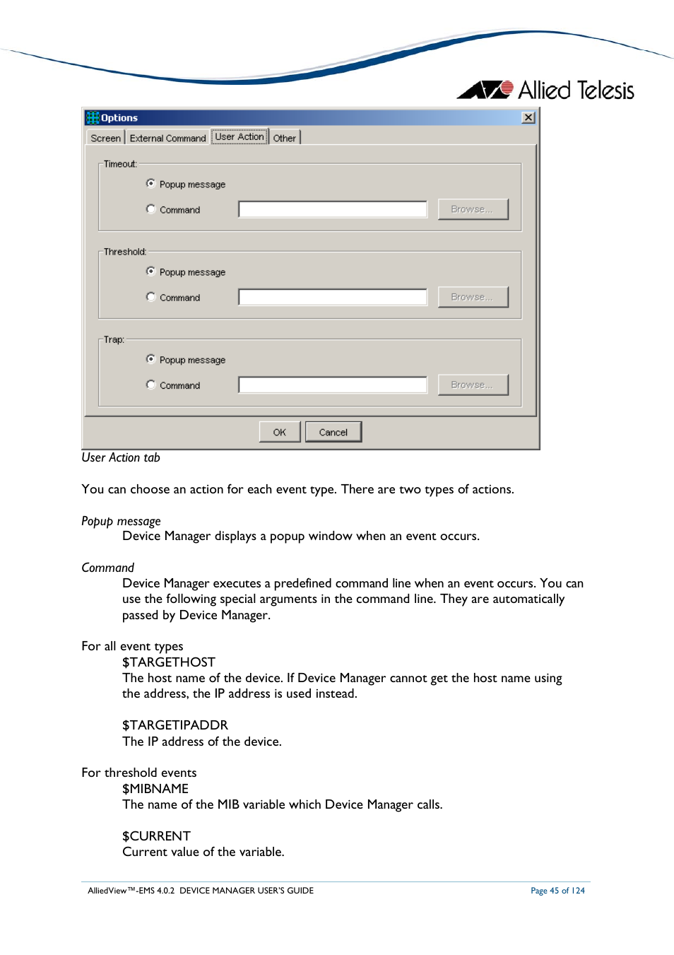 Allied Telesis AlliedView-EMS 4.0.2 Device-Manager User Manual | Page 45 / 124