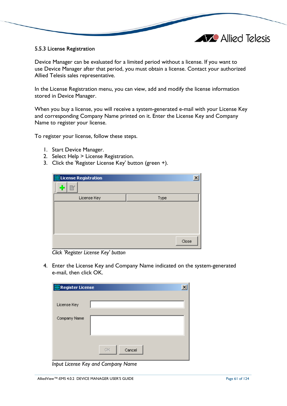 Allied Telesis AlliedView-EMS 4.0.2 Device-Manager User Manual | Page 61 / 124