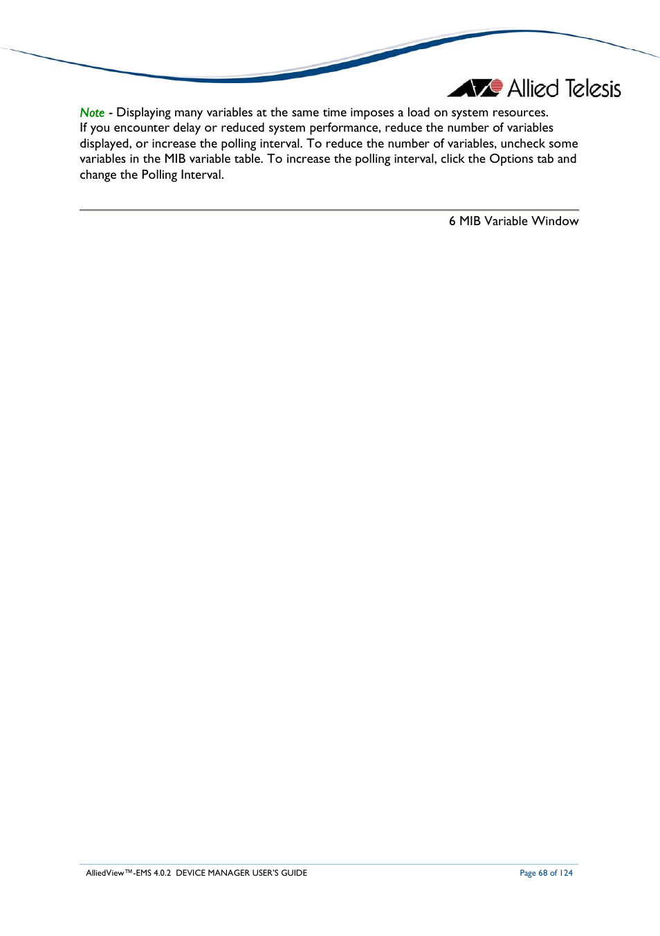 Allied Telesis AlliedView-EMS 4.0.2 Device-Manager User Manual | Page 68 / 124