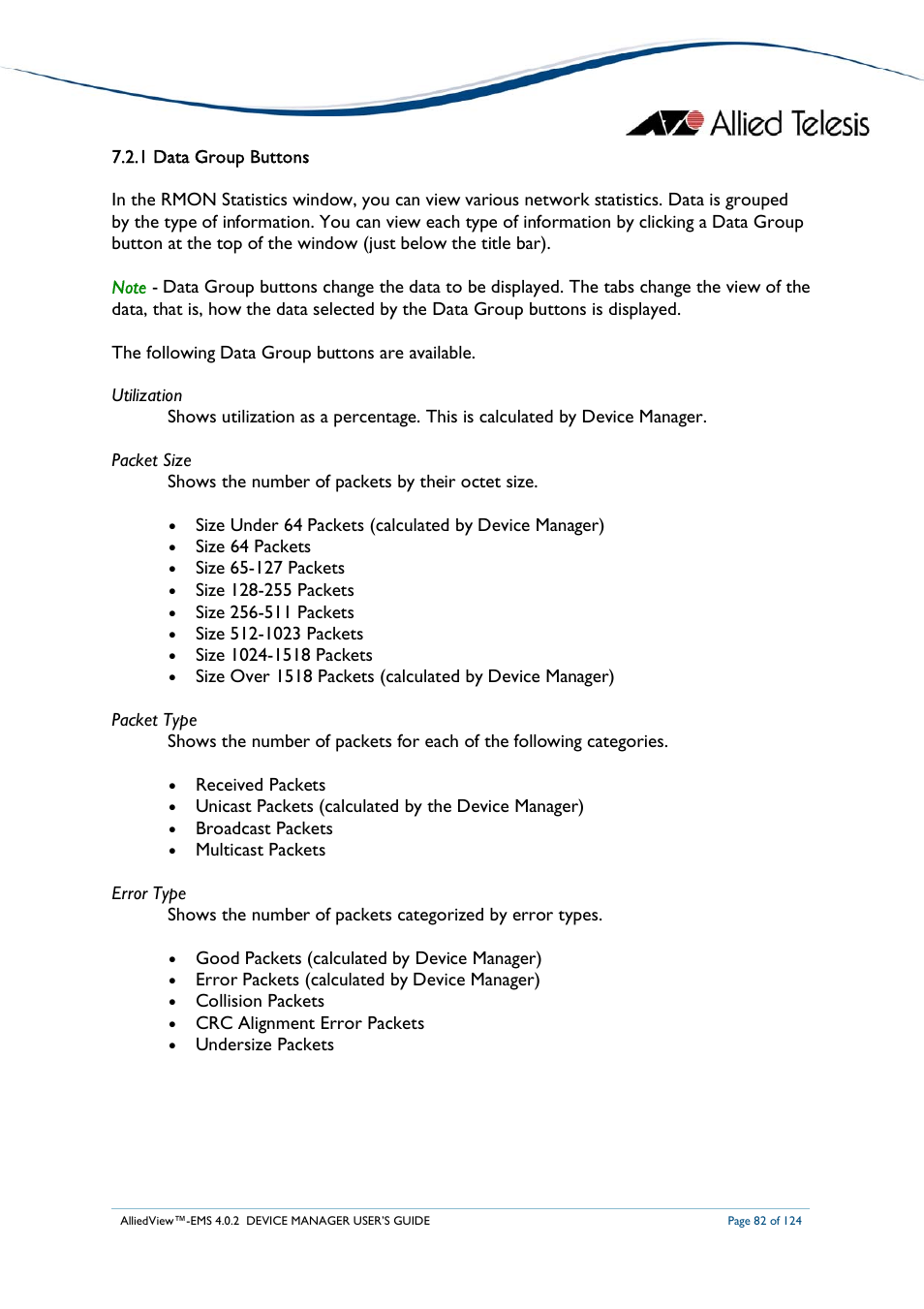 Allied Telesis AlliedView-EMS 4.0.2 Device-Manager User Manual | Page 82 / 124