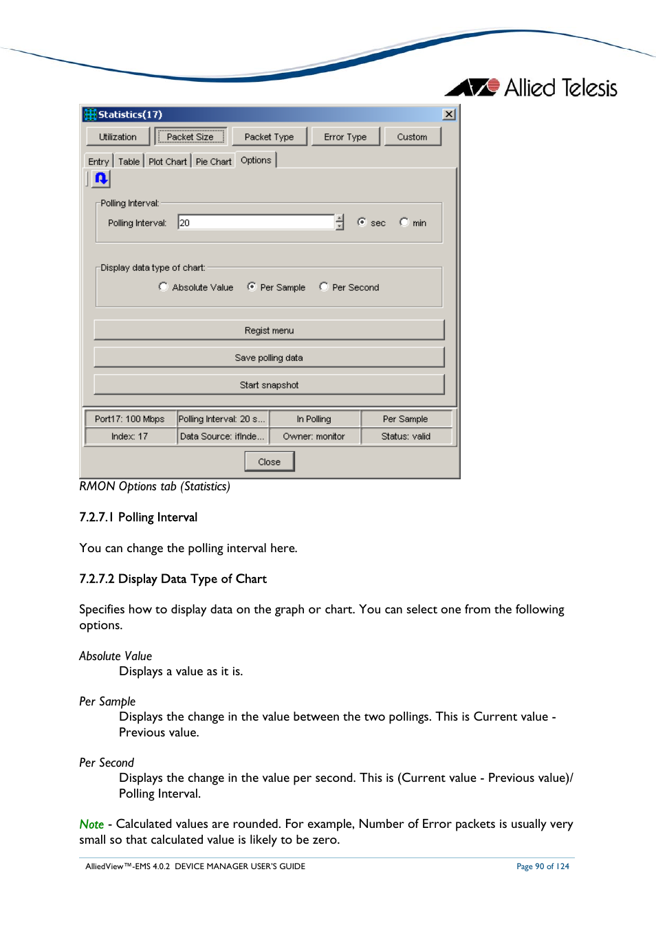 Allied Telesis AlliedView-EMS 4.0.2 Device-Manager User Manual | Page 90 / 124