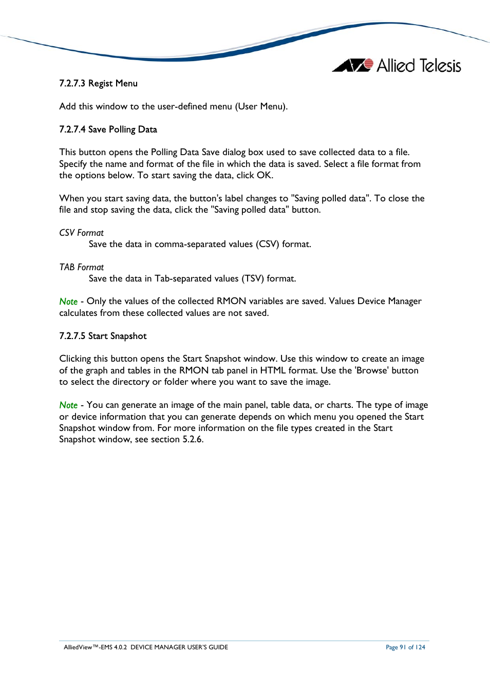 Allied Telesis AlliedView-EMS 4.0.2 Device-Manager User Manual | Page 91 / 124