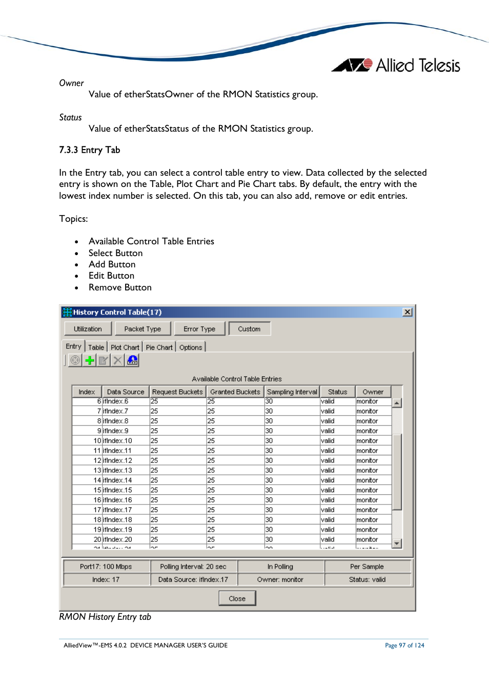 Allied Telesis AlliedView-EMS 4.0.2 Device-Manager User Manual | Page 97 / 124