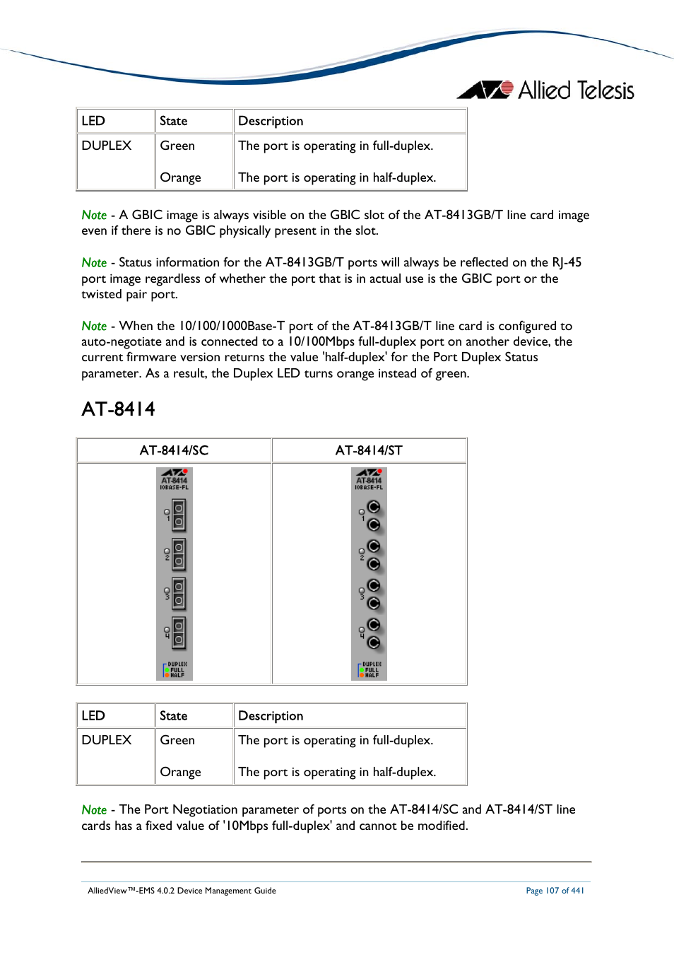 At-8414 | Allied Telesis AlliedView-EMS 4.0.2 Device-Manager User Manual | Page 107 / 441