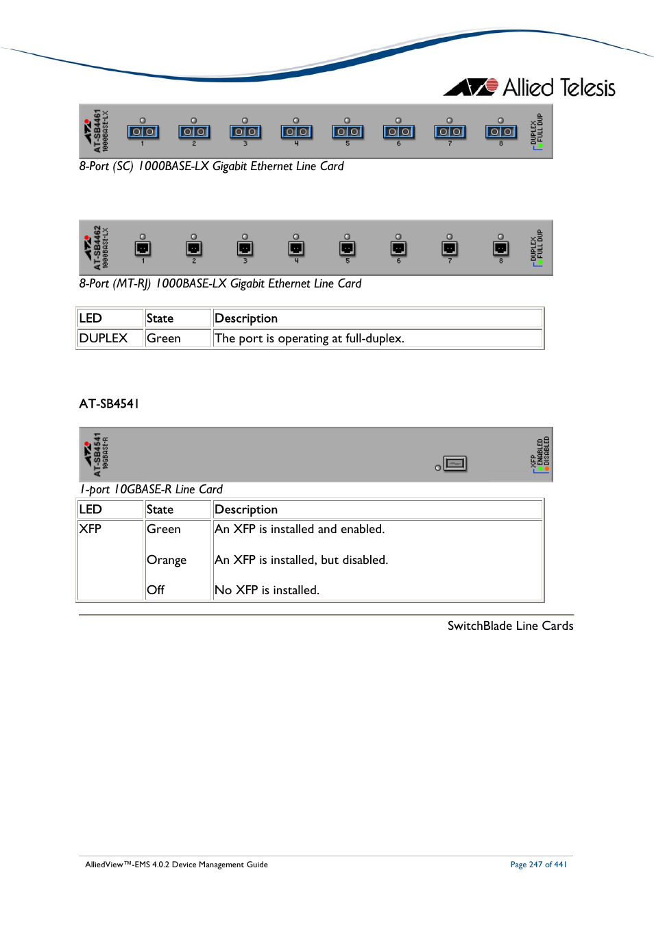 Allied Telesis AlliedView-EMS 4.0.2 Device-Manager User Manual | Page 247 / 441