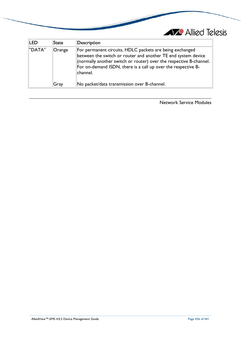 Allied Telesis AlliedView-EMS 4.0.2 Device-Manager User Manual | Page 436 / 441