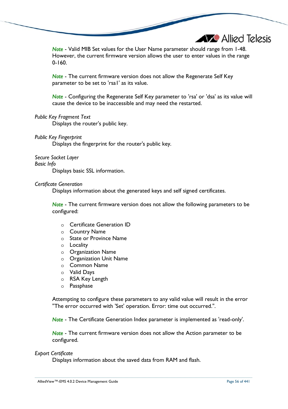 Allied Telesis AlliedView-EMS 4.0.2 Device-Manager User Manual | Page 56 / 441