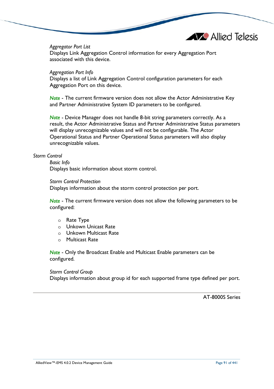 Allied Telesis AlliedView-EMS 4.0.2 Device-Manager User Manual | Page 91 / 441