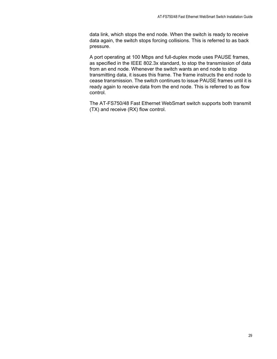 Allied Telesis AT-FS750/48 User Manual | Page 29 / 62