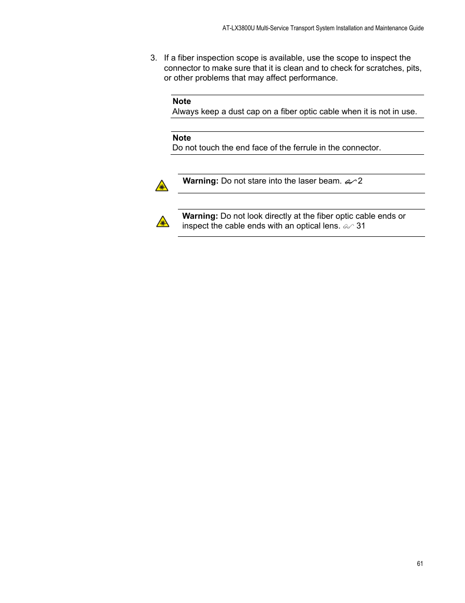 Allied Telesis AT-FS750/48 User Manual | Page 61 / 62