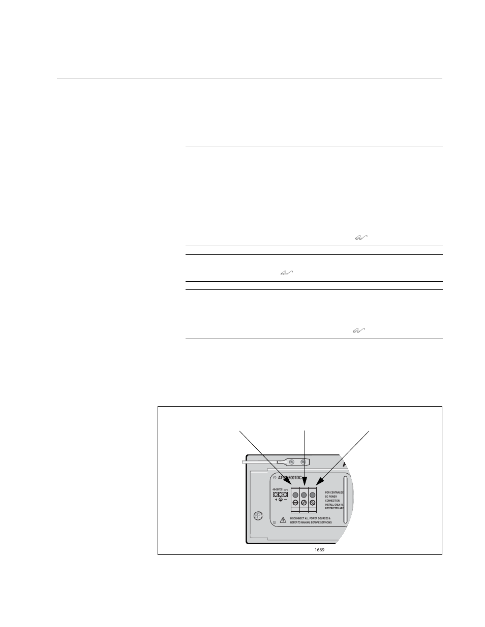 Powering on a dc powered chassis | Allied Telesis AT-CV5001 User Manual | Page 59 / 86
