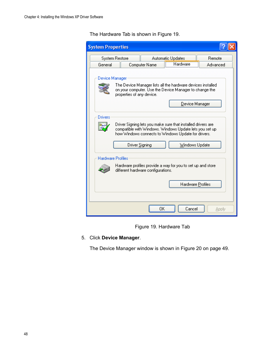 Figure 19. hardware tab | Allied Telesis AT-2812FX User Manual | Page 48 / 82