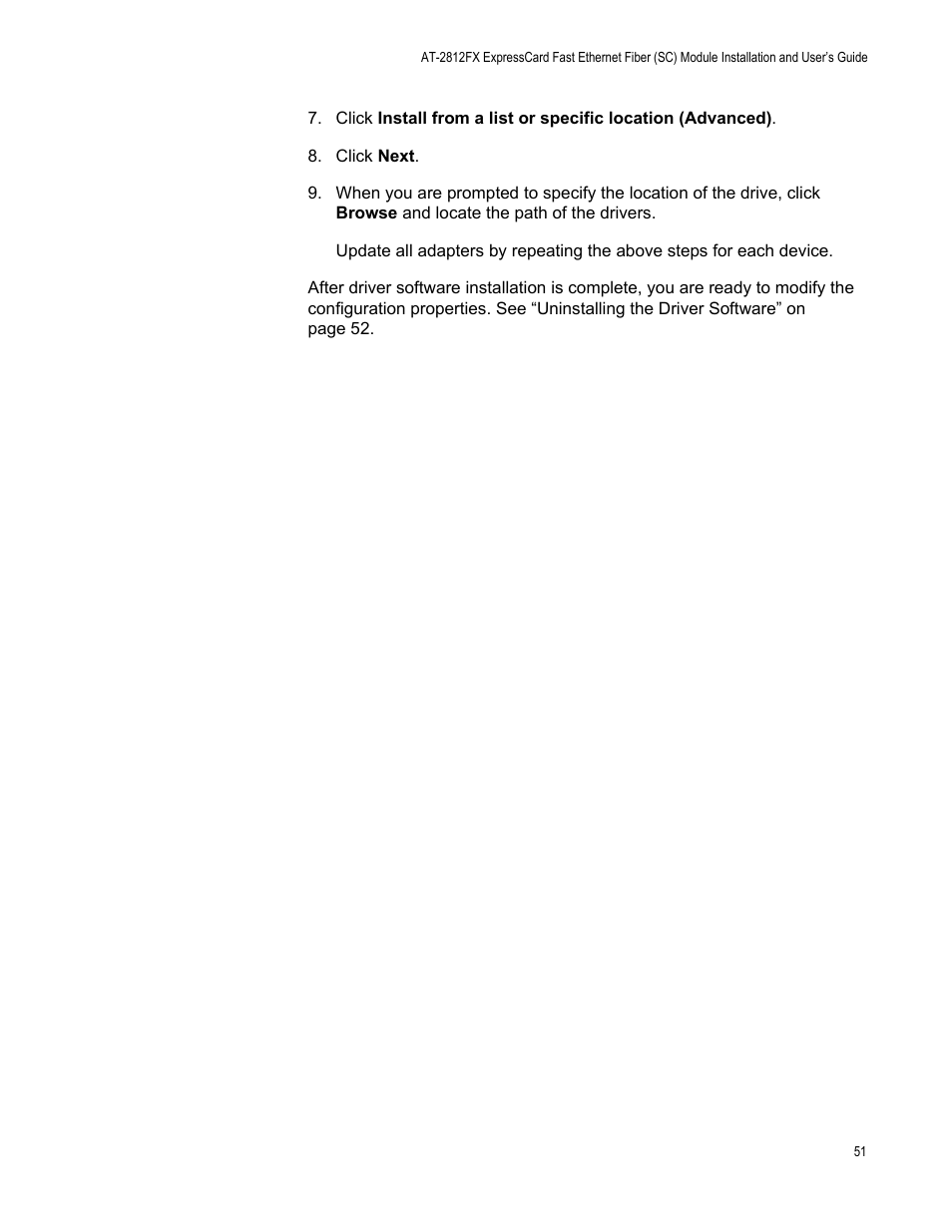 Allied Telesis AT-2812FX User Manual | Page 51 / 82