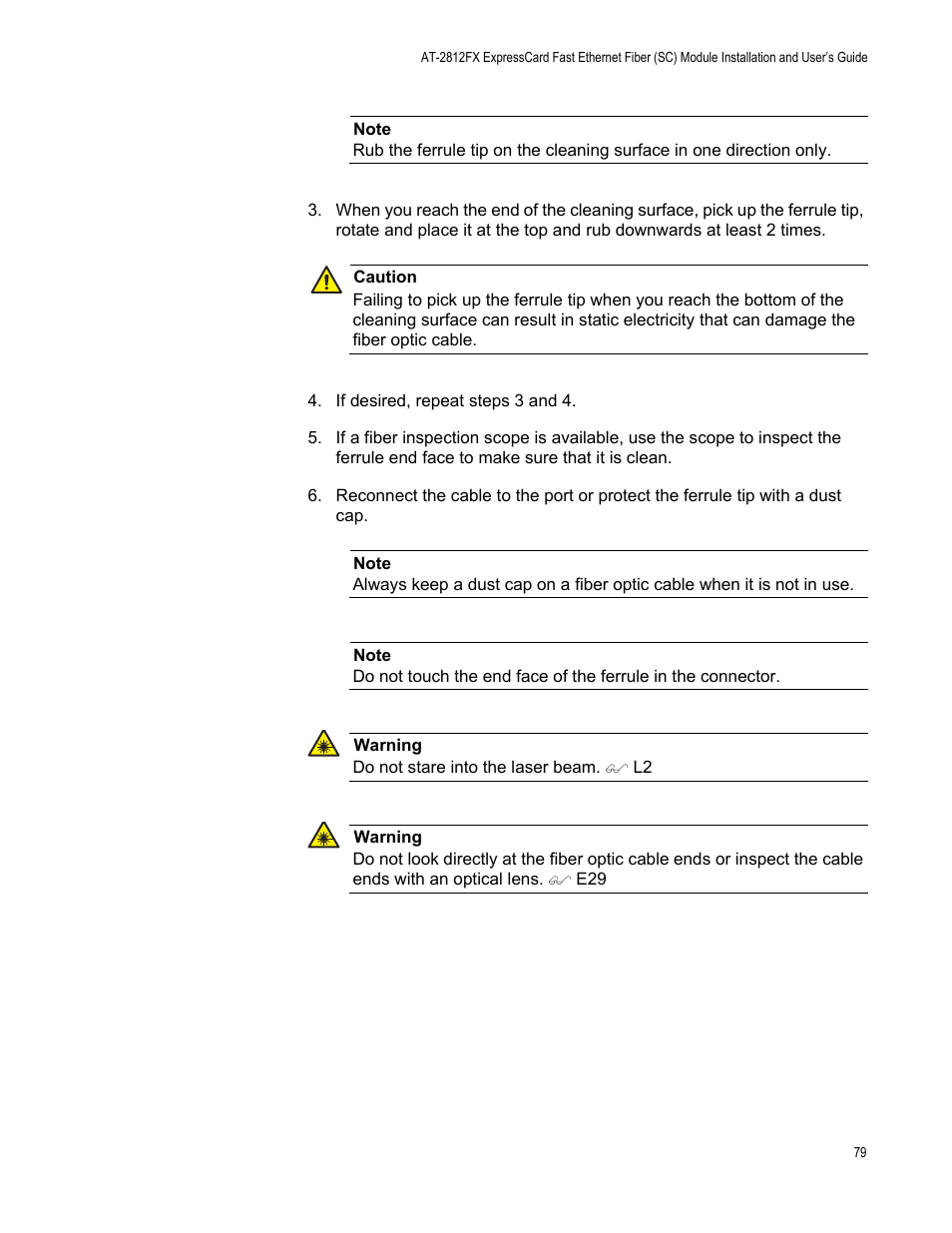 Allied Telesis AT-2812FX User Manual | Page 79 / 82