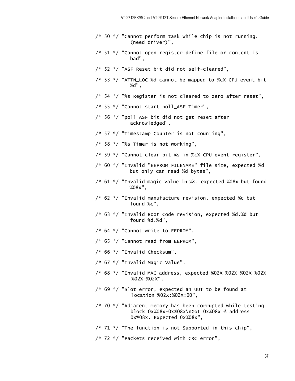 Allied Telesis AT-2912T User Manual | Page 87 / 92