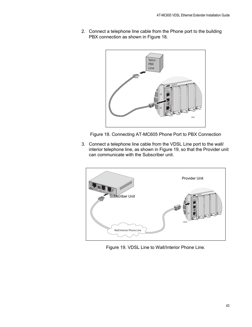 Allied Telesis AT-MC605 User Manual | Page 43 / 48