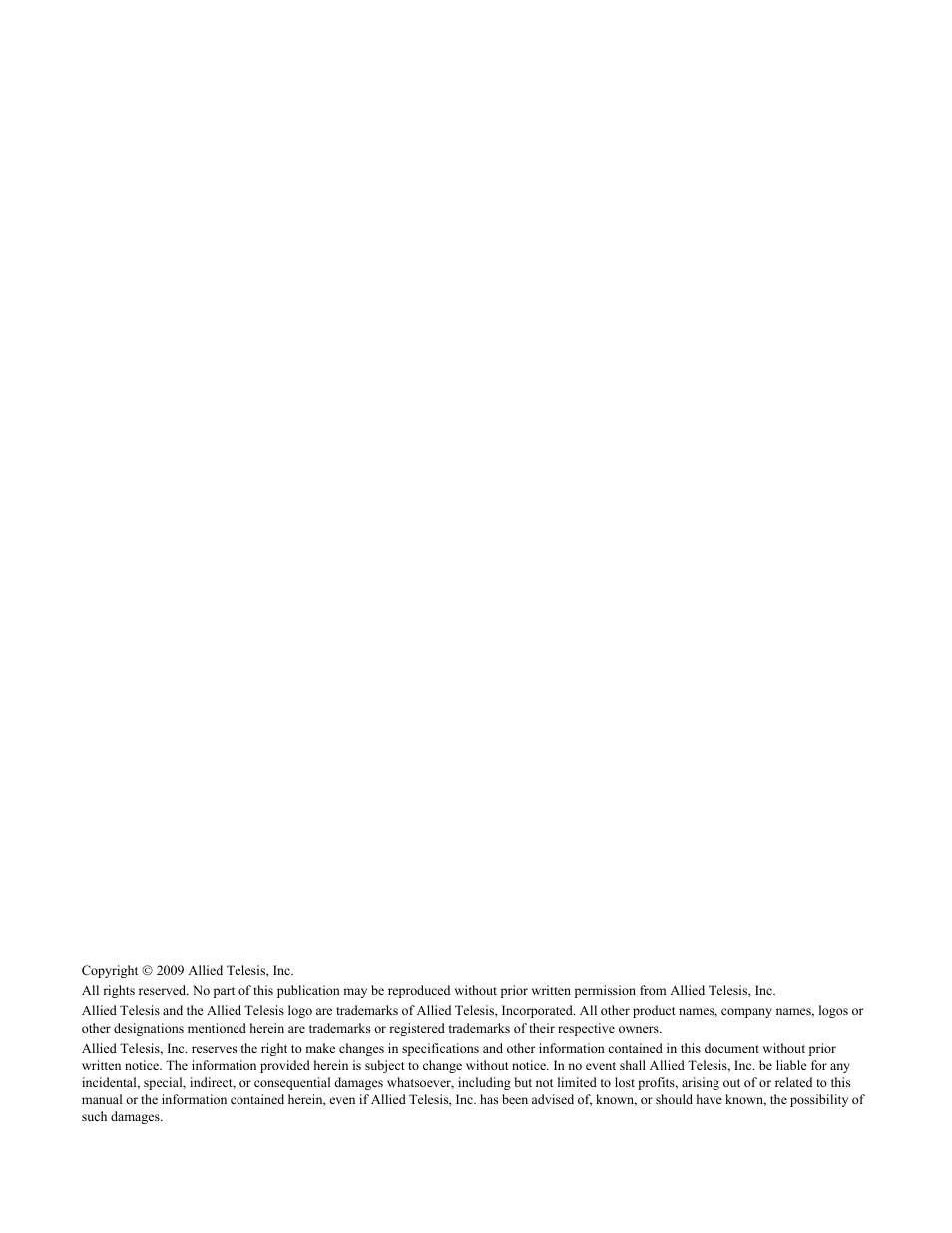 Allied Telesis AT-9448Ts/XP (Basic Layer 3) User Manual | Page 2 / 82