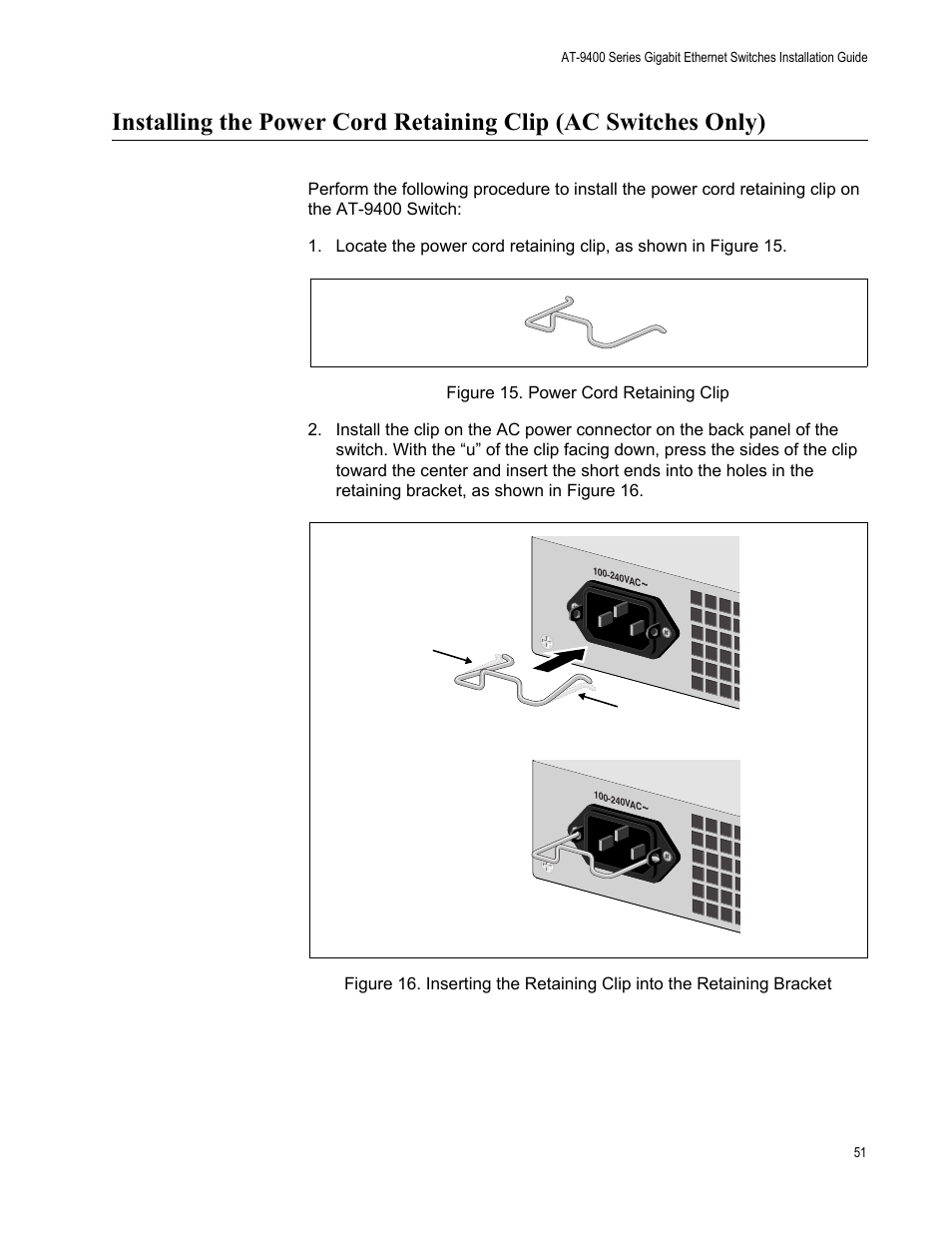 Allied Telesis AT-9448Ts/XP (Basic Layer 3) User Manual | Page 51 / 82