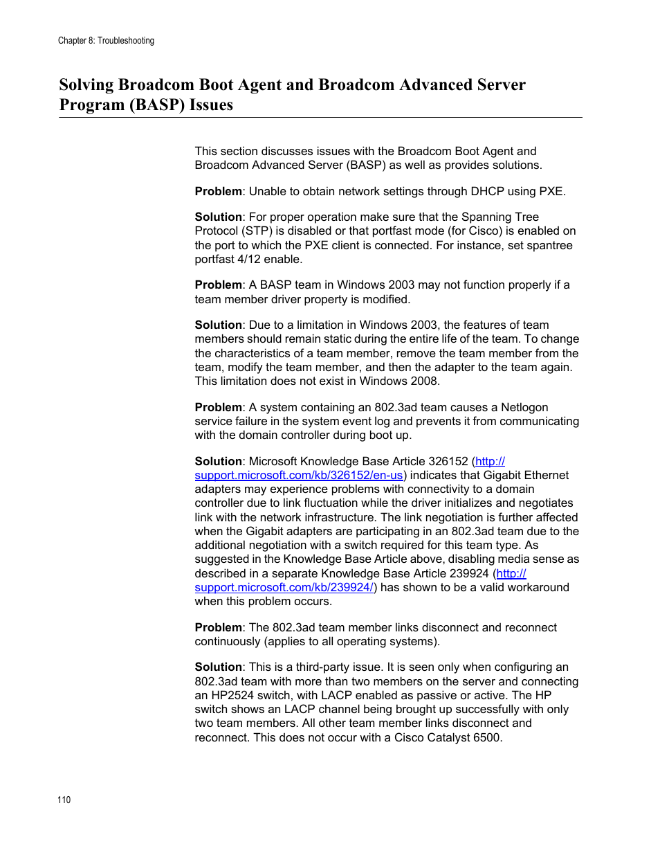 Allied Telesis AT-2973T (NetExtreme II) User Manual | Page 110 / 136