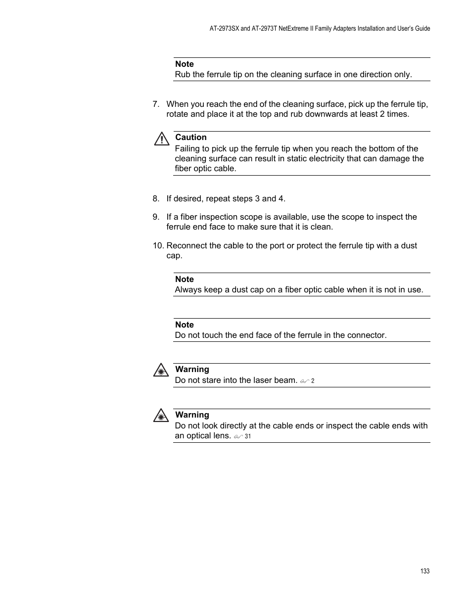 Allied Telesis AT-2973T (NetExtreme II) User Manual | Page 133 / 136