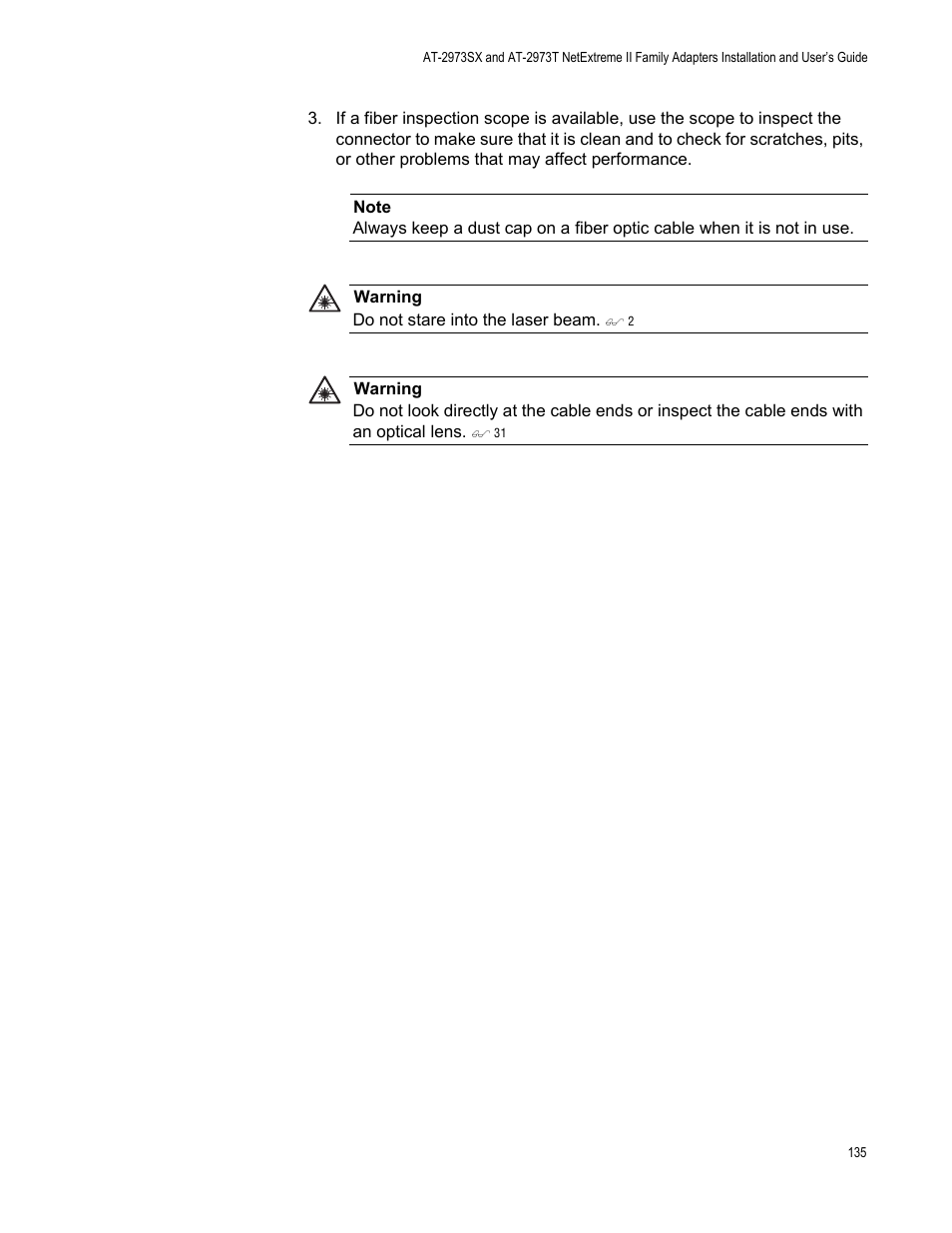 Allied Telesis AT-2973T (NetExtreme II) User Manual | Page 135 / 136