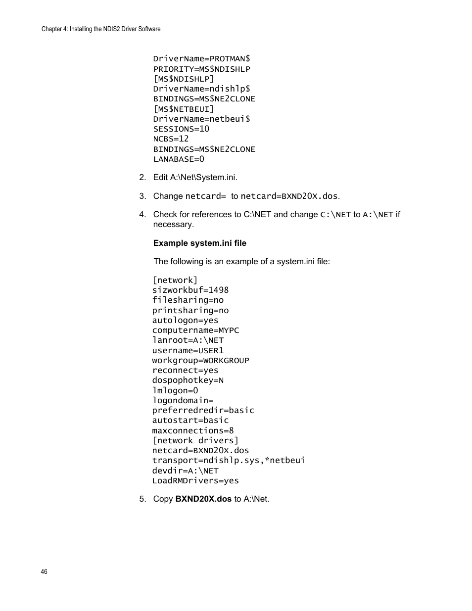 Allied Telesis AT-2973T (NetExtreme II) User Manual | Page 46 / 136