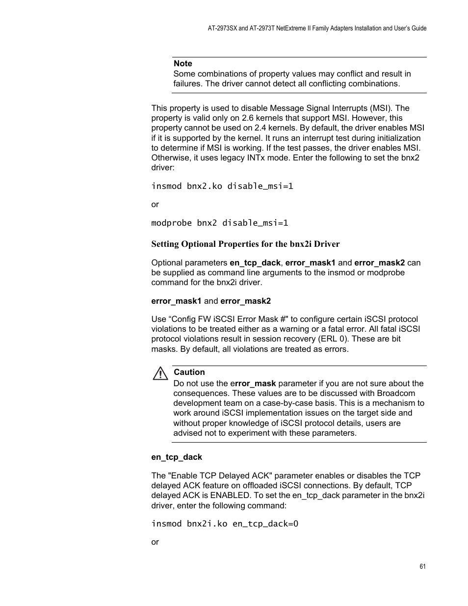 Allied Telesis AT-2973T (NetExtreme II) User Manual | Page 61 / 136