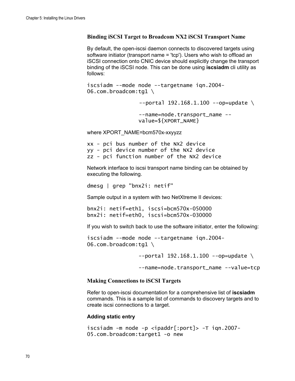 Allied Telesis AT-2973T (NetExtreme II) User Manual | Page 70 / 136