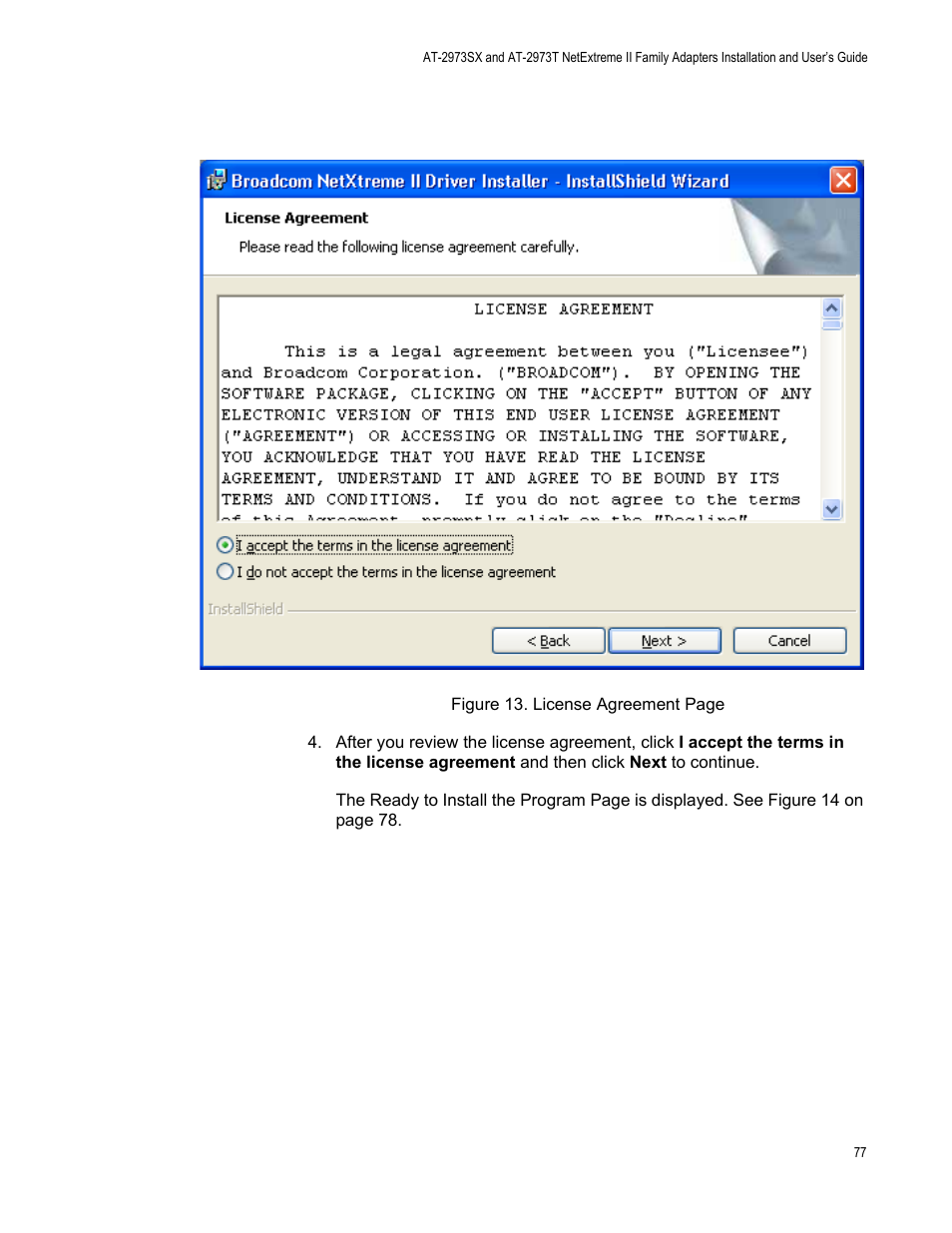 Allied Telesis AT-2973T (NetExtreme II) User Manual | Page 77 / 136