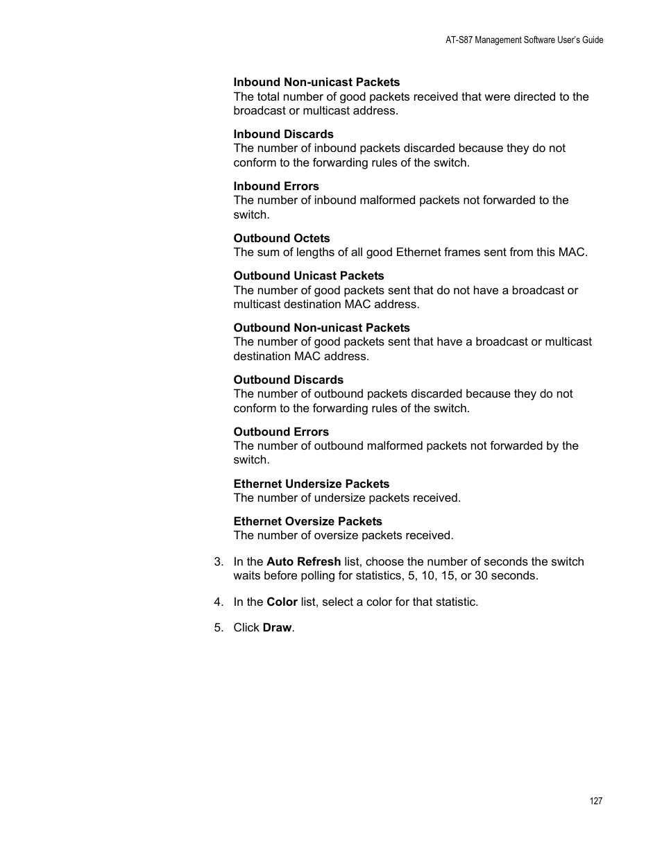 Allied Telesis AT-S87 User Manual | Page 127 / 148