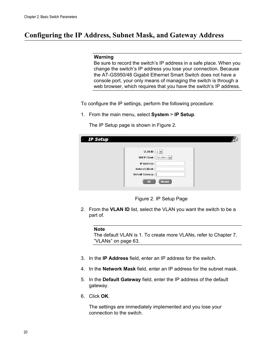 Allied Telesis AT-S87 User Manual | Page 20 / 148