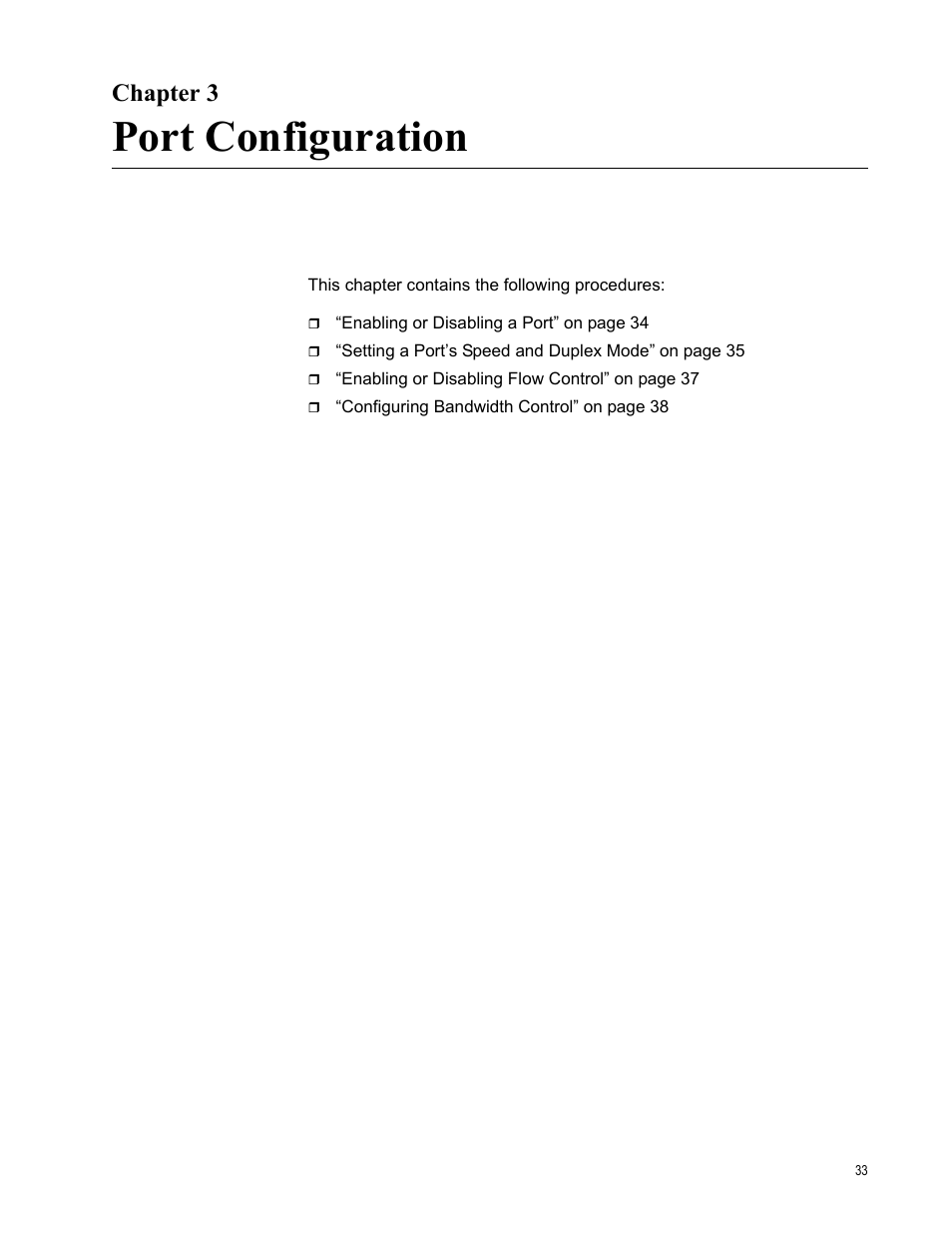 Chapter 3, Port configuration, R 3: port configuration | Allied Telesis AT-S87 User Manual | Page 33 / 148