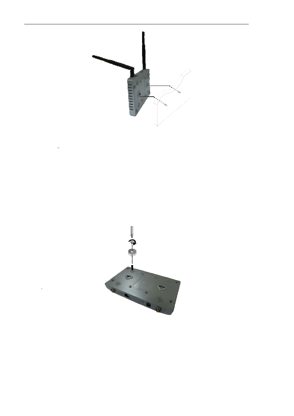 Mounting the access point on a metal surface, Figure 6: attaching the magnets | Allied Telesis AT-TQ2403 User Manual | Page 16 / 24