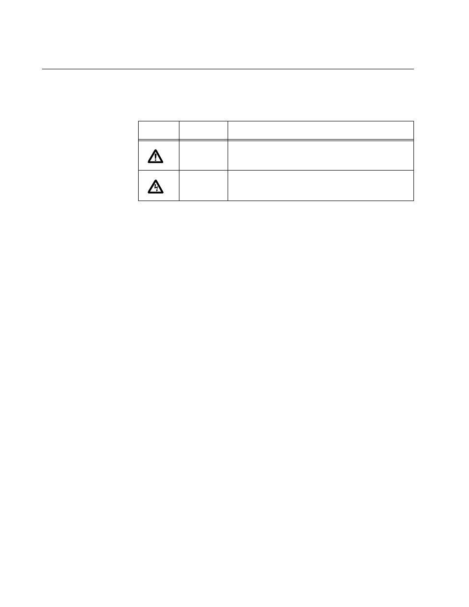 Safety symbols used in this document | Allied Telesis AT-9448Ts/XP (Basic Layer 3) User Manual | Page 12 / 108