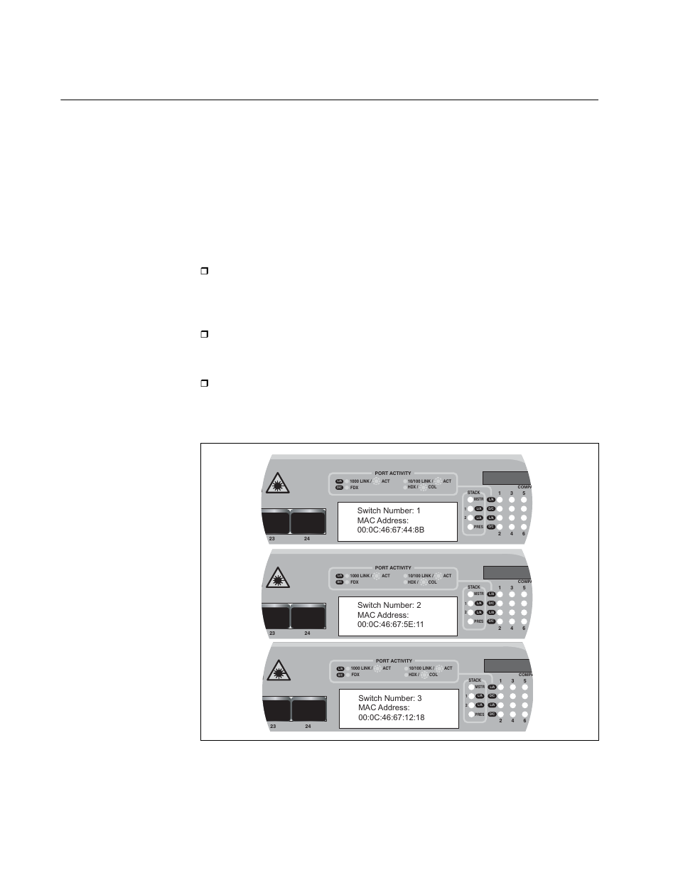 Labeling the switches, Chapter 2: installing the hardware 48 | Allied Telesis AT-9448Ts/XP (Basic Layer 3) User Manual | Page 48 / 108