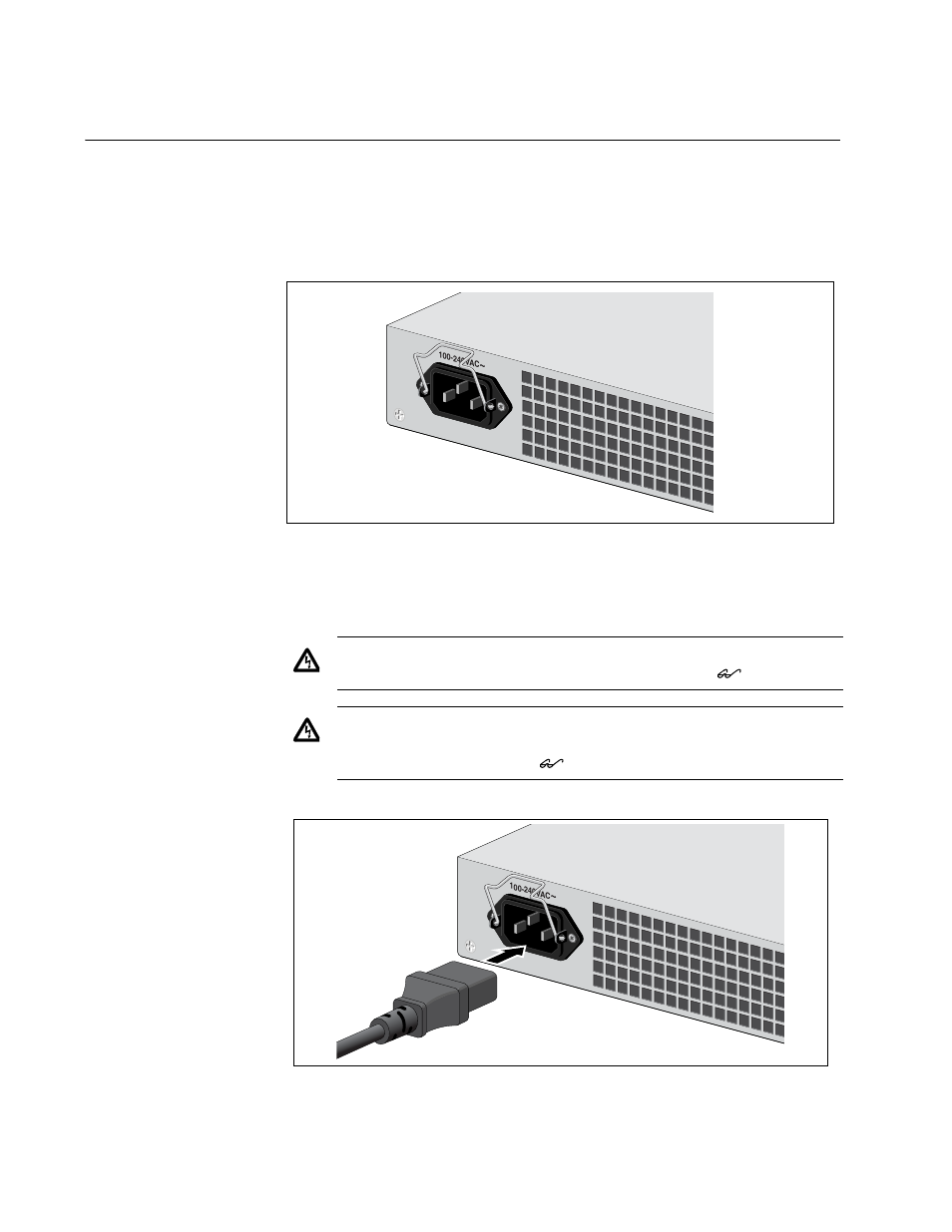 Powering on a switch | Allied Telesis AT-9448Ts/XP (Basic Layer 3) User Manual | Page 50 / 108