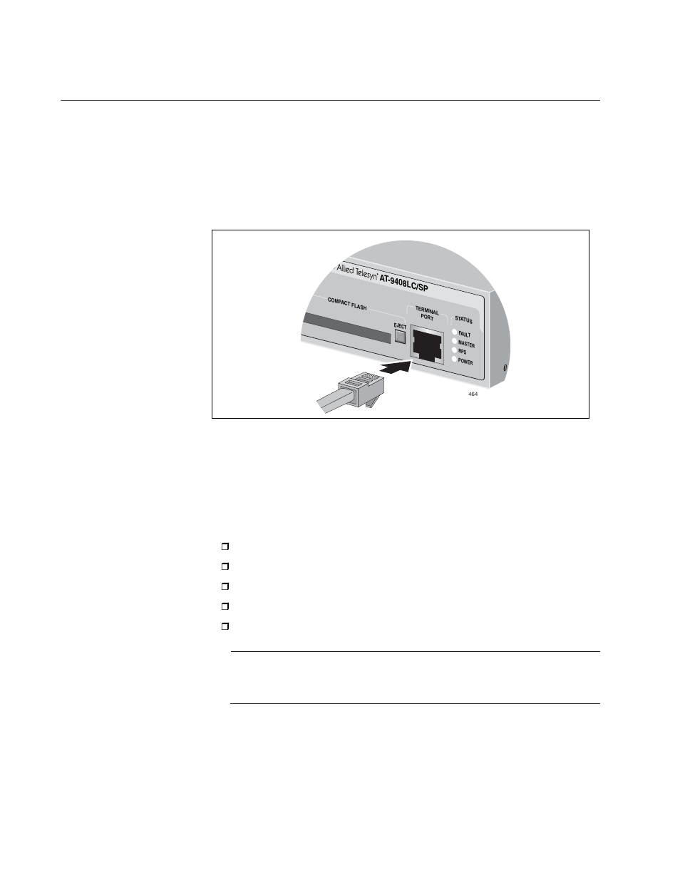 Starting a local management session, Data bits: 8, Parity: none | Stop bits: 1 | Allied Telesis AT-9448Ts/XP (Basic Layer 3) User Manual | Page 52 / 108