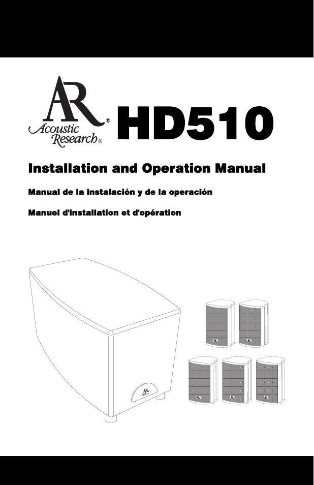 Audiovox HD510 User Manual | 51 pages