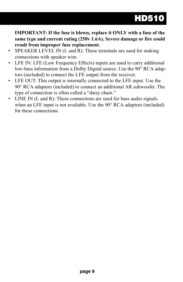 Hd510 | Audiovox HD510 User Manual | Page 11 / 51