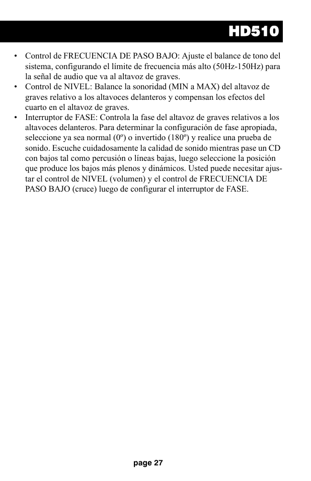 Hd510 | Audiovox HD510 User Manual | Page 29 / 51