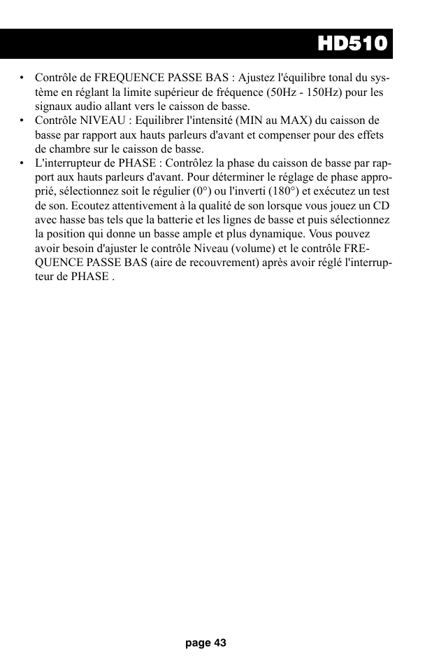 Hd510 | Audiovox HD510 User Manual | Page 45 / 51