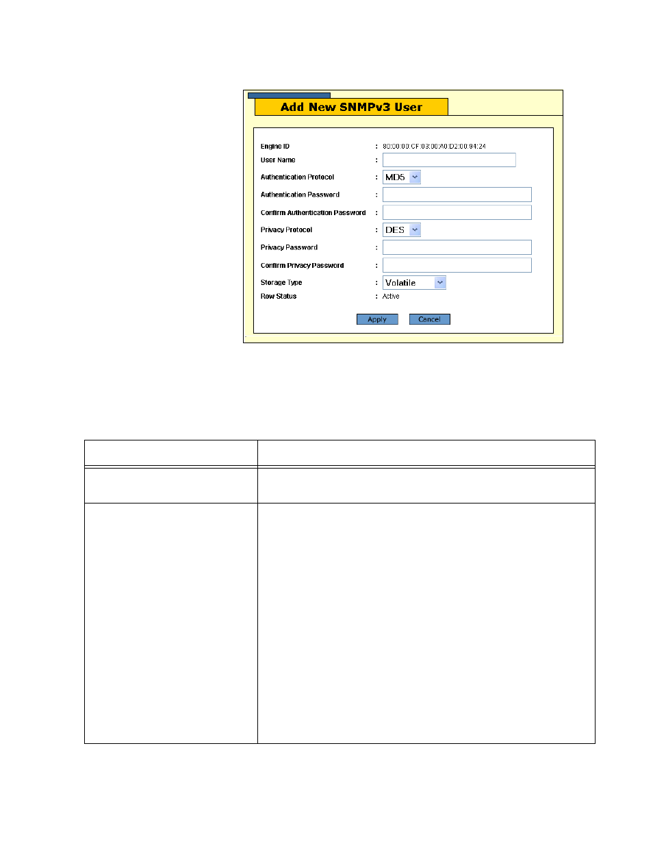 Table 22: snmpv3 user entry parameters, Figure 39 | Allied Telesis AT-S63 User Manual | Page 135 / 244
