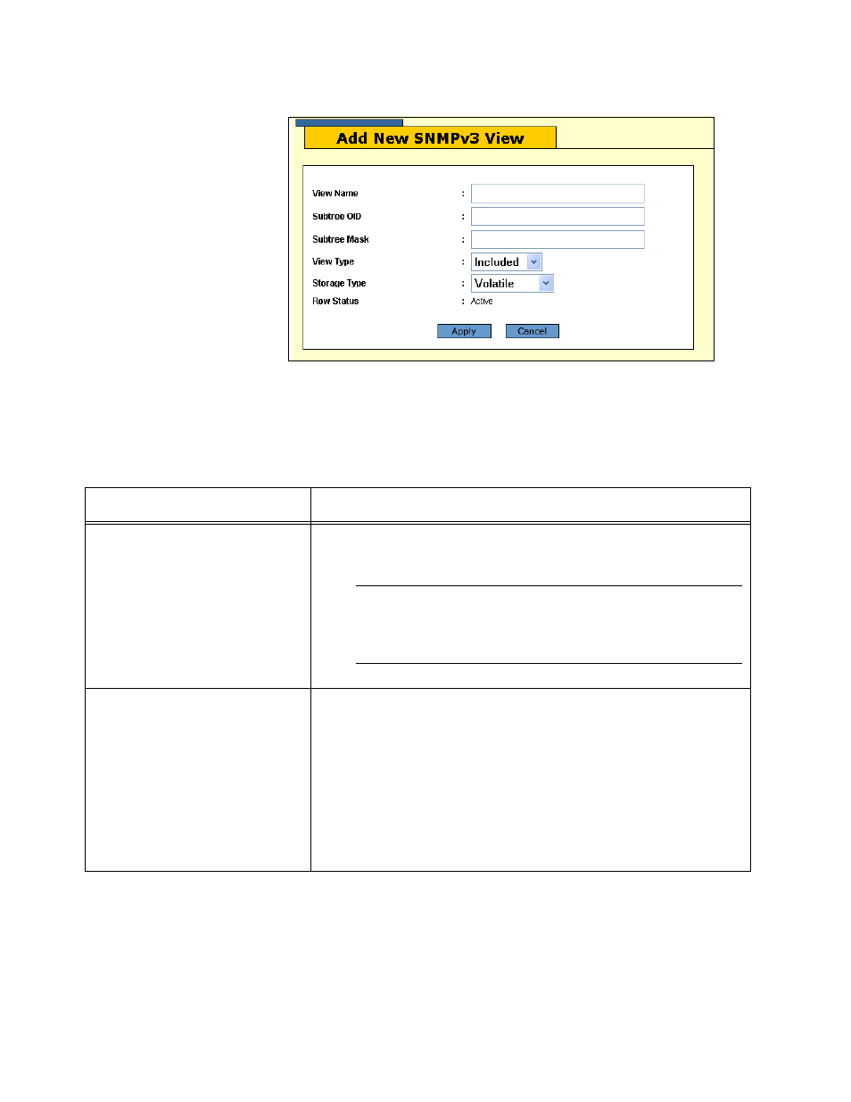 Table 23: snmpv3 view table parameters, Figure 42 | Allied Telesis AT-S63 User Manual | Page 140 / 244