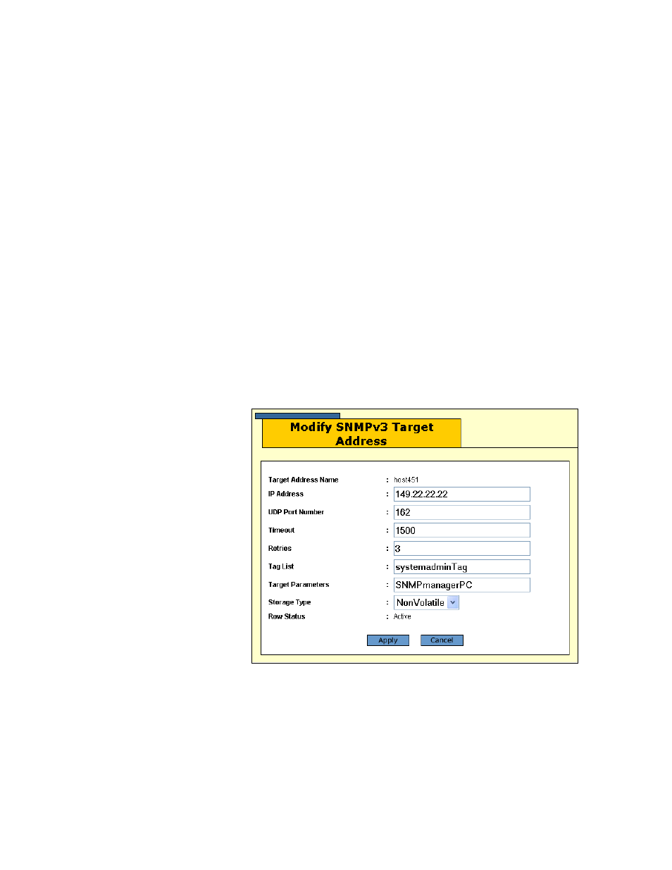 Modifying a target address table entry | Allied Telesis AT-S63 User Manual | Page 161 / 244