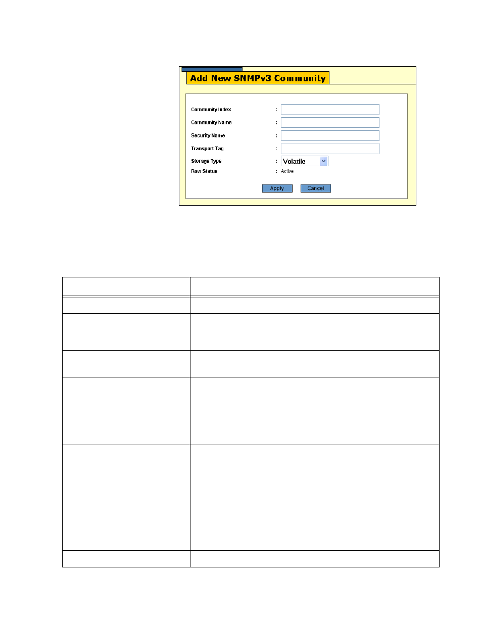 Table 29: snmpv3 community table parameters | Allied Telesis AT-S63 User Manual | Page 169 / 244