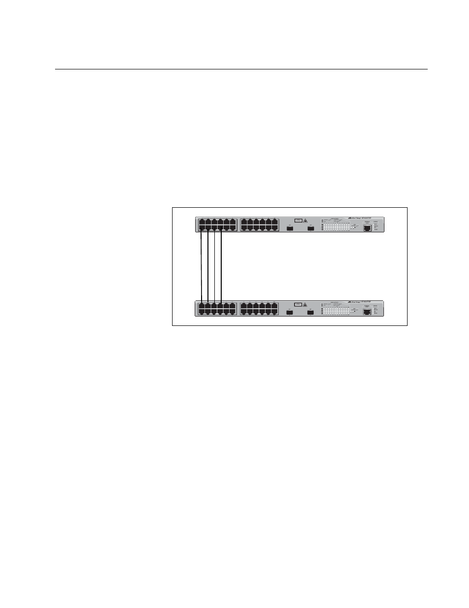 Overview, Figure 4: static port trunk example | Allied Telesis AT-S63 User Manual | Page 103 / 582