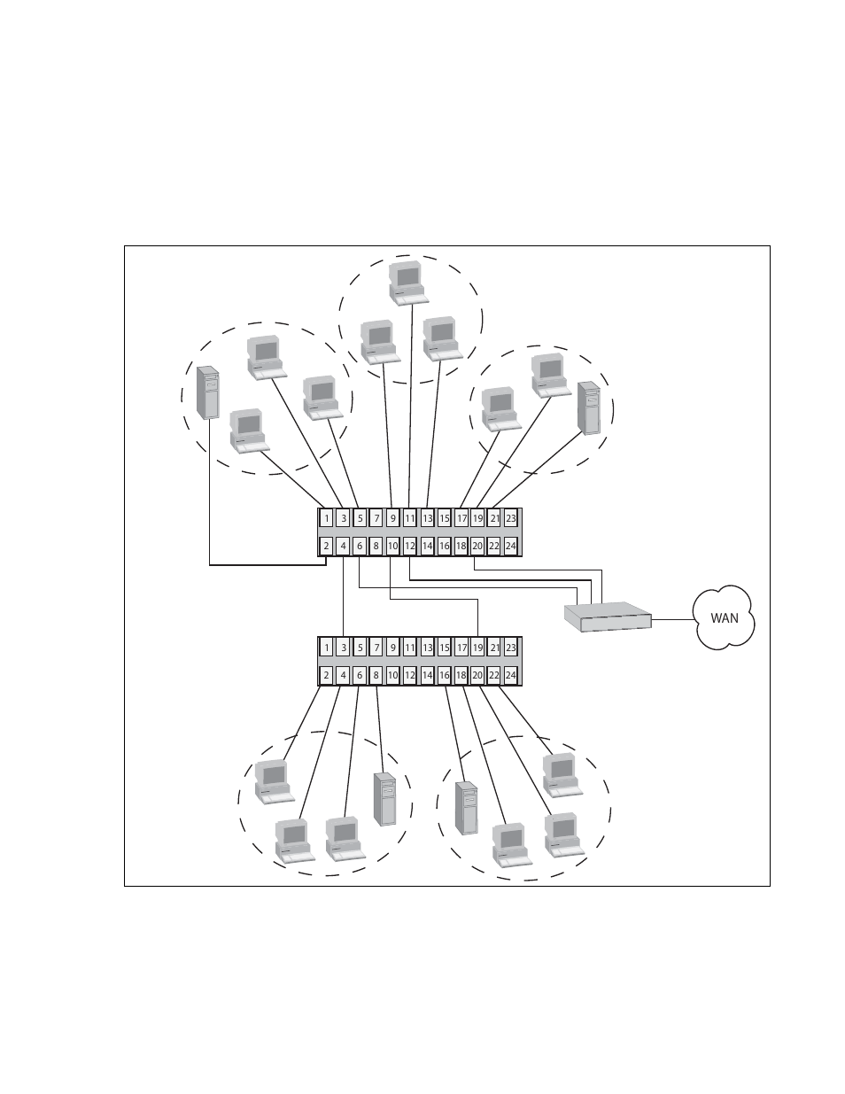 Port-based example 2, Port-based vlan - example 2 | Allied Telesis AT-S63 User Manual | Page 319 / 582