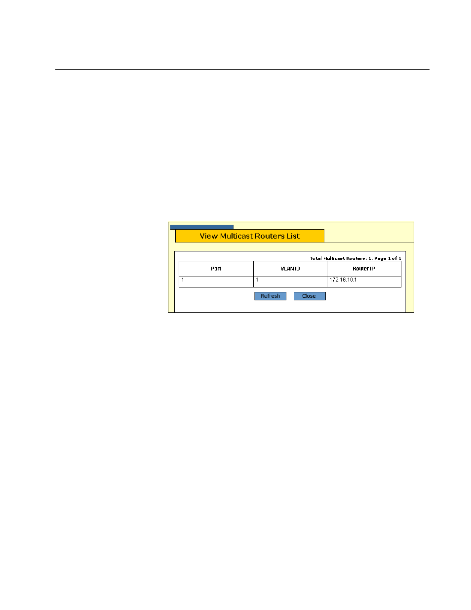 Displaying a list of multicast routers | Allied Telesis AT-S63 User Manual | Page 197 / 412
