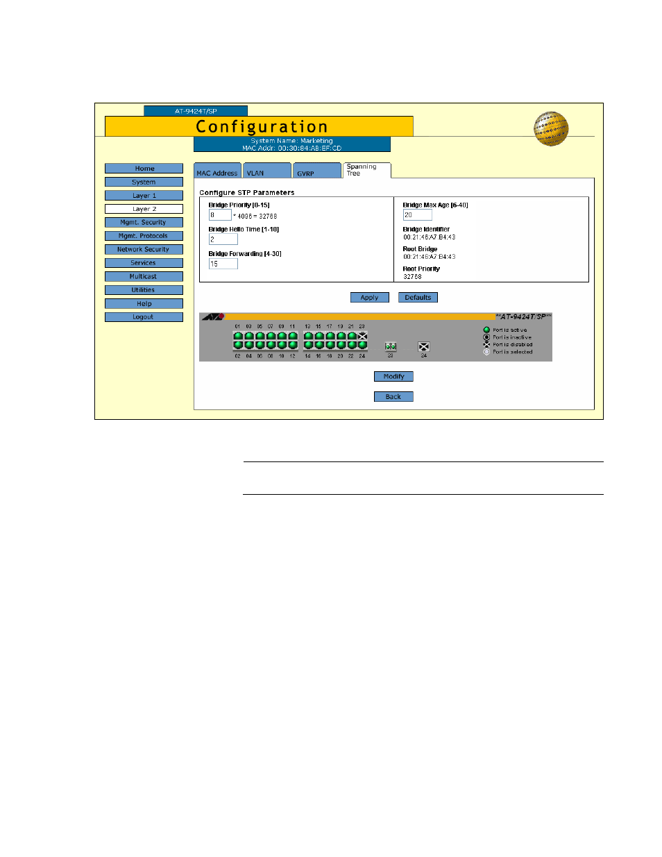 Allied Telesis AT-S63 User Manual | Page 275 / 412